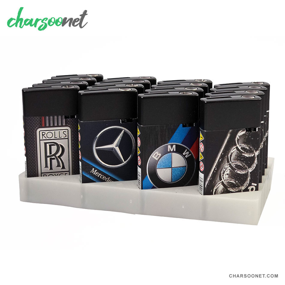 فندک گازی شارژی طرح لوگوی خودروی مرسدس بنز Mercedes-Benz