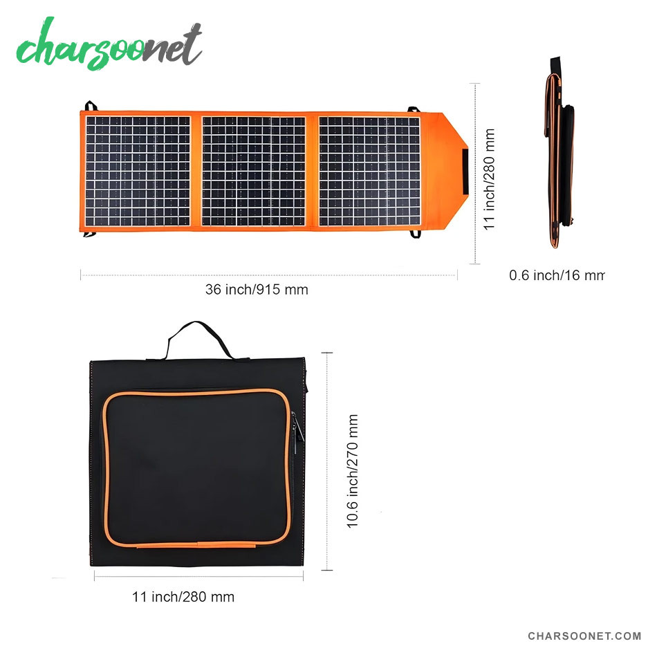 پنل خورشیدی 30 وات سیار تاشو مدل CL-ZD1830