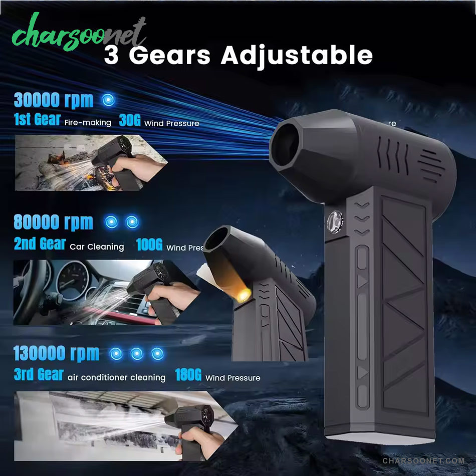 مینی جت فن دمنده شارژی چراغ دار ویولنت مدل ZY7400-SE/PRO