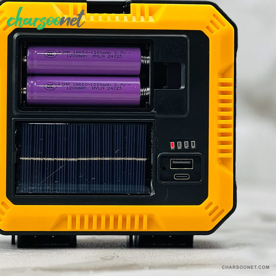 چراغ کمپینگ خورشیدی و جعبه ابزار قابل حمل مدل 7739-L