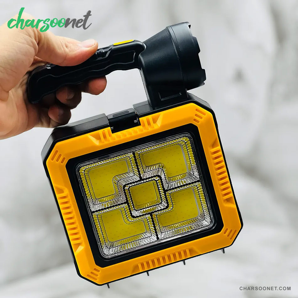 چراغ کمپینگ خورشیدی و جعبه ابزار قابل حمل مدل 7739-L