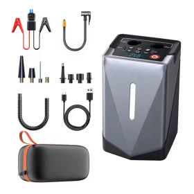 جامپ استارتر خودرو با پمپ باد و بلوئر مدل GF-01 چندکاره پرتابل