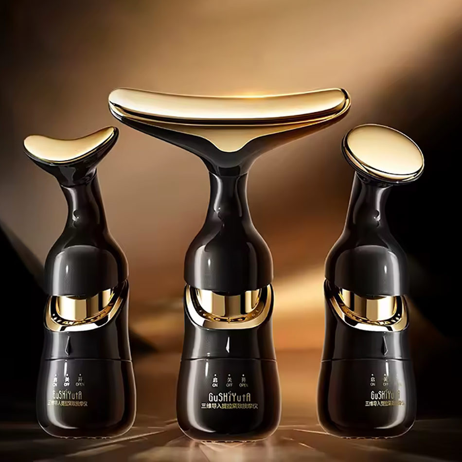 دستگاه ماساژور جوانساز صورت و گردن چندکاره چرخشی 3 کاره