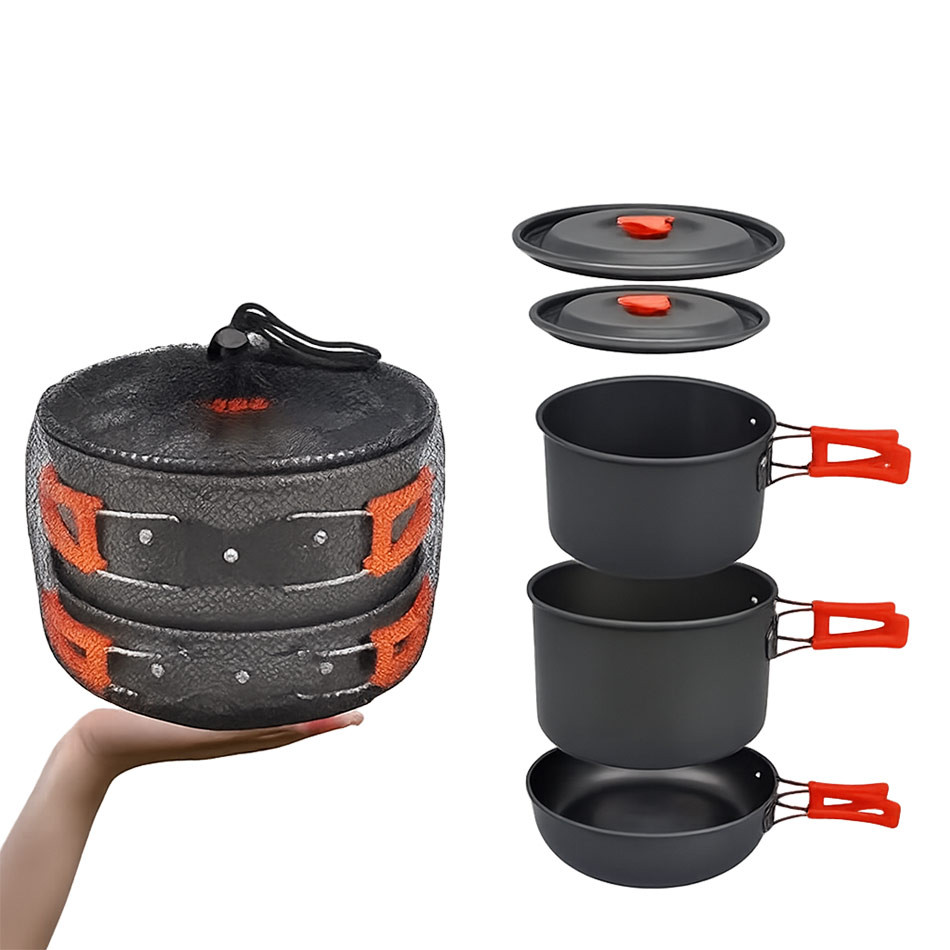 ست ظروف کمپینگ آلومینیومی مدل TZ-300