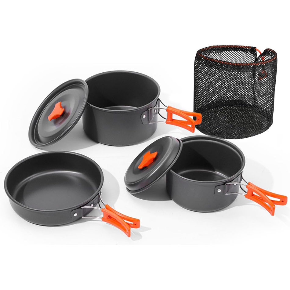 ست ظروف کمپینگ آلومینیومی مدل TZ-300