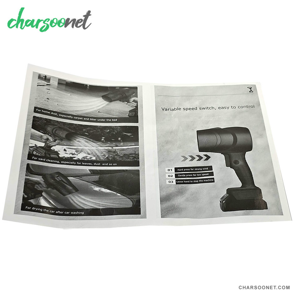 جت فن شارژی 21 ولت تک باطری Poewr Full Air Blower