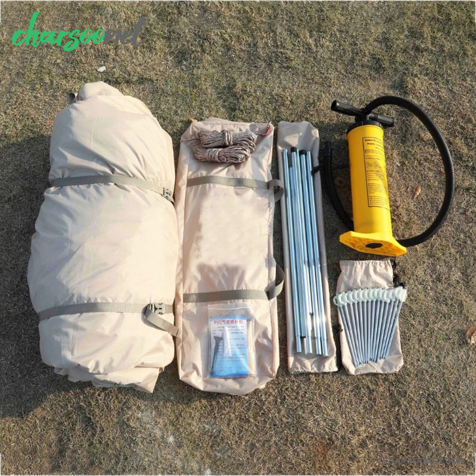 چادر بادی ضدآب مسافرتی وارداتی چهار نفره سایبان دار مدل 8883