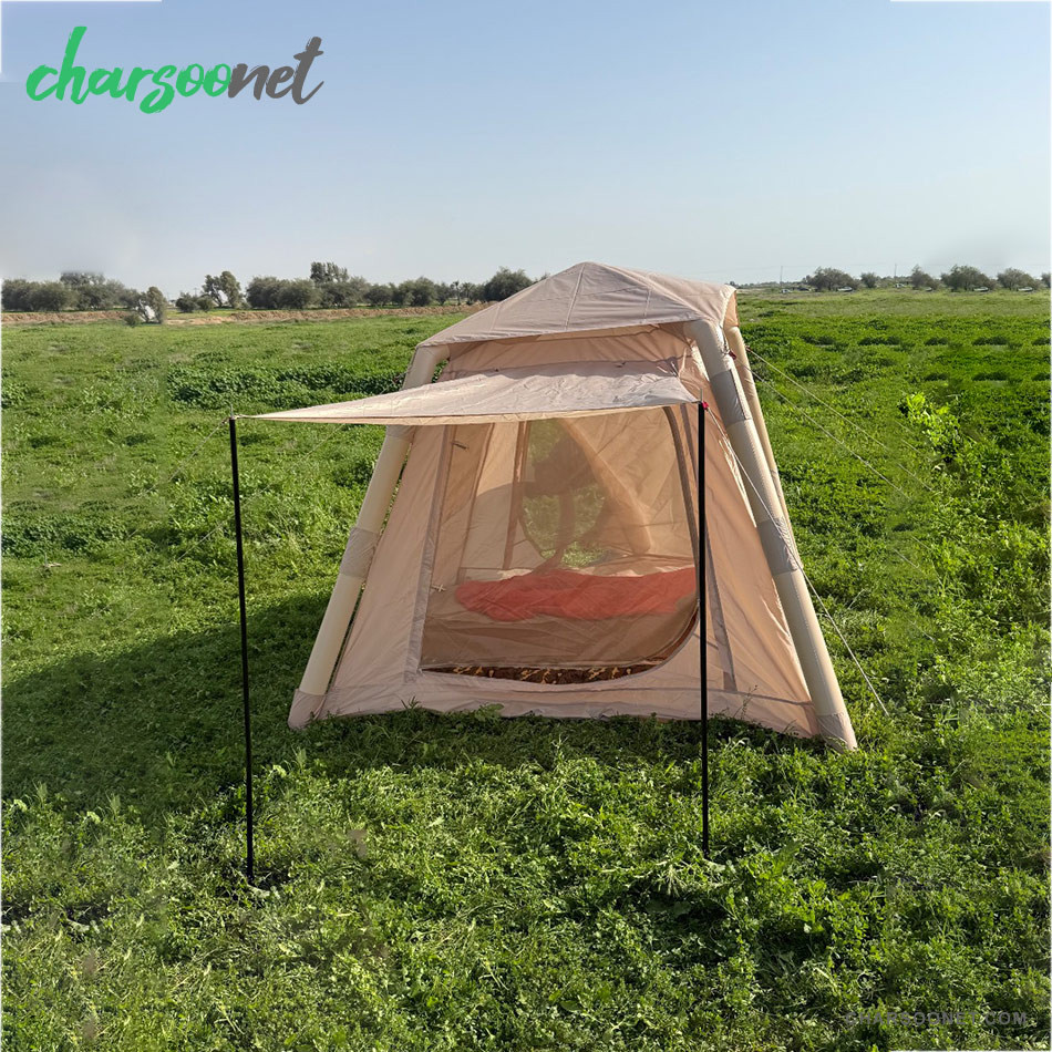 چادر بادی مسافرتی ضدآب سایبان دار وارداتی مدل 8890