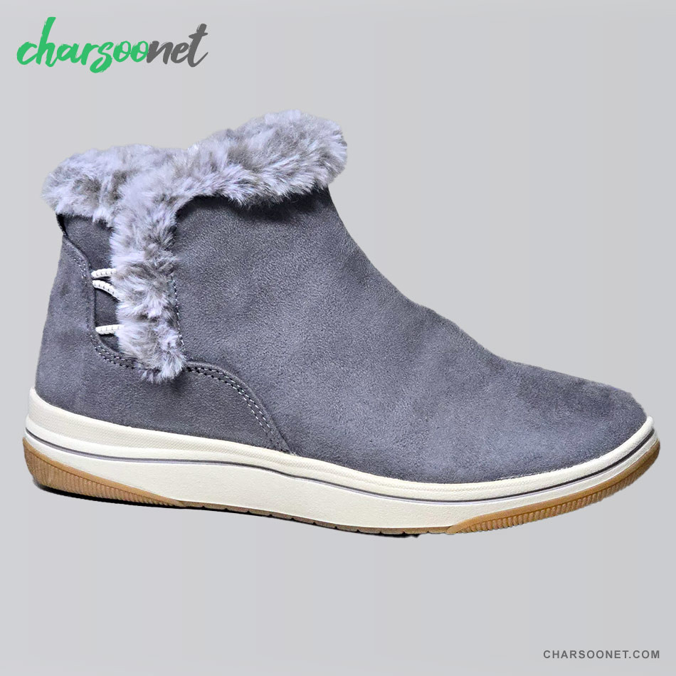 بوت زنانه کلارکس Clarks Cloudsteppers Faux Fur