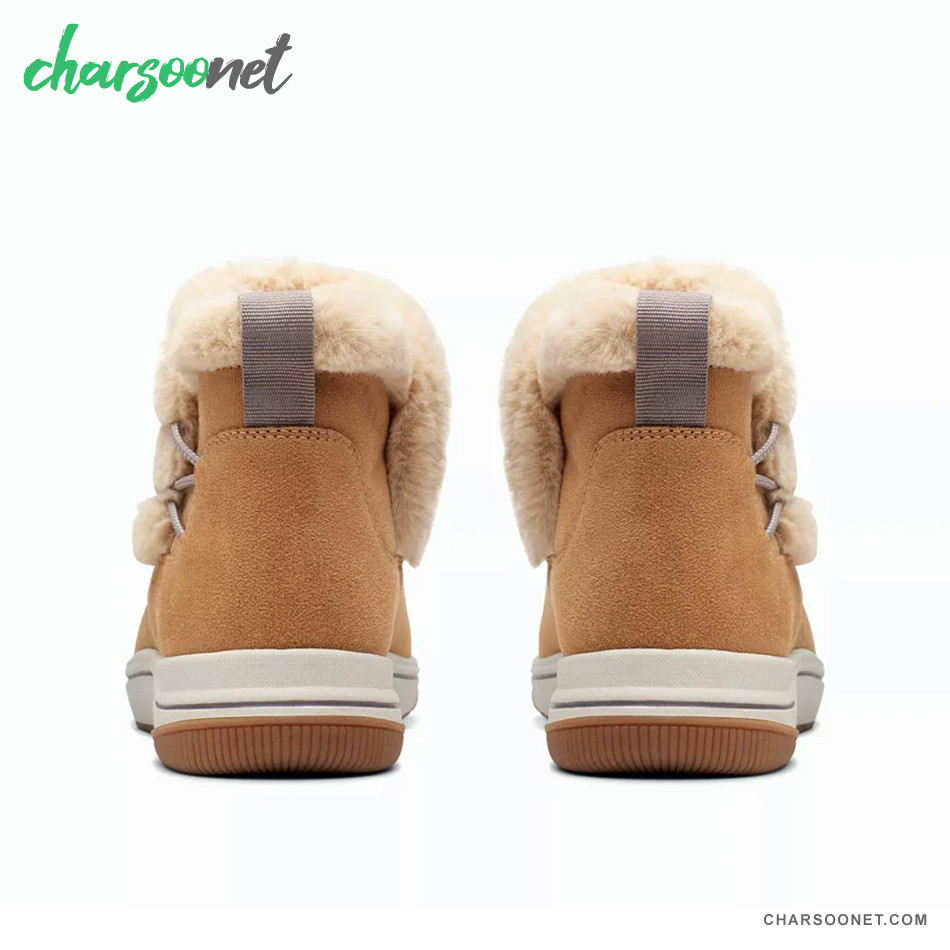 بوت زنانه کلارکس Clarks Cloudsteppers Faux Fur