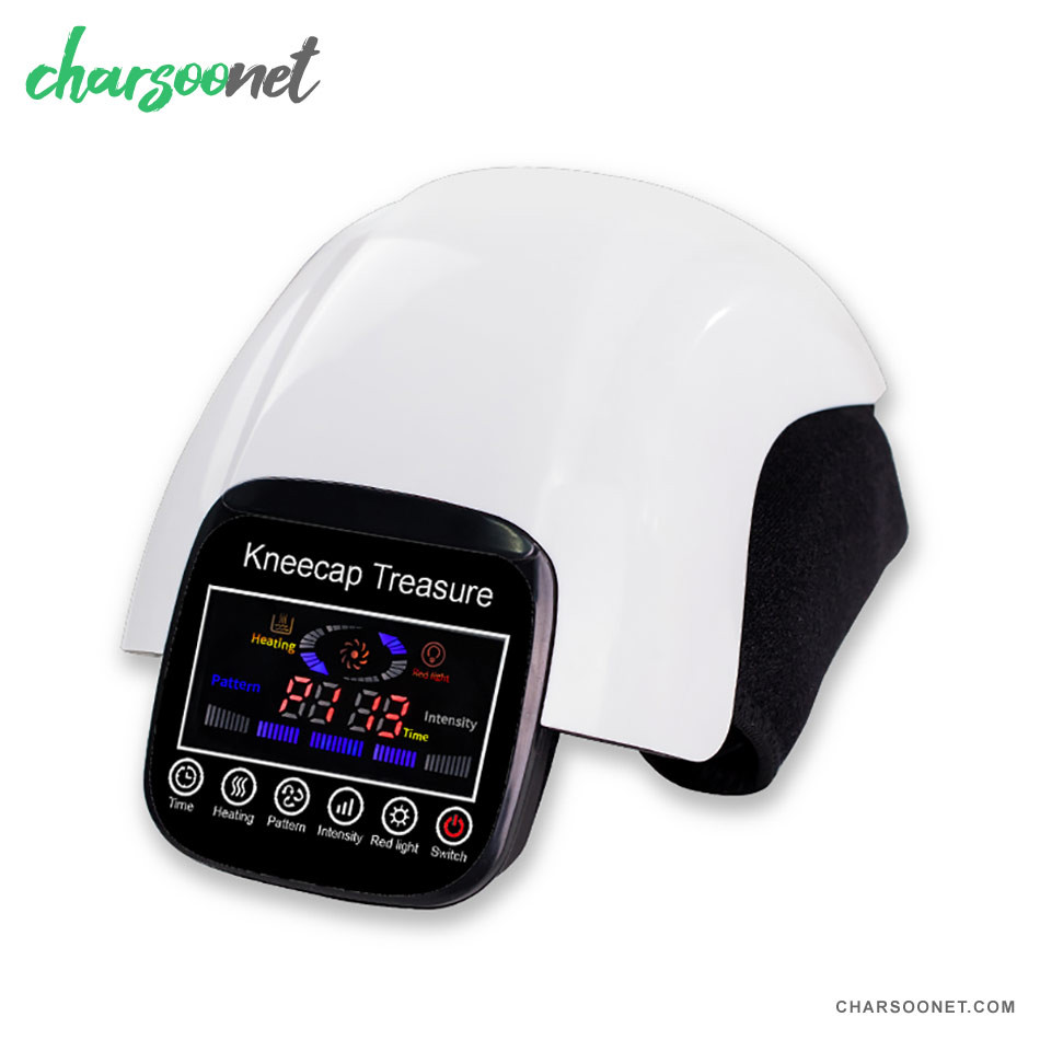 ماساژور زانو هوشمند HY-991 | گرمایش، ویبره، ماساژ هوا و نور قرمز - تسکین درد آرتروز