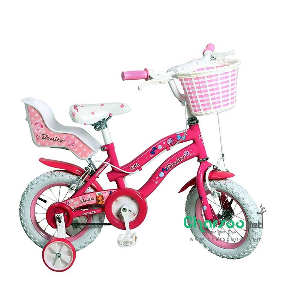دوچرخه بچگانه دخترانه فانتزی bonito بونیتو کد BYC-00083 سایز 12 مدل 2015